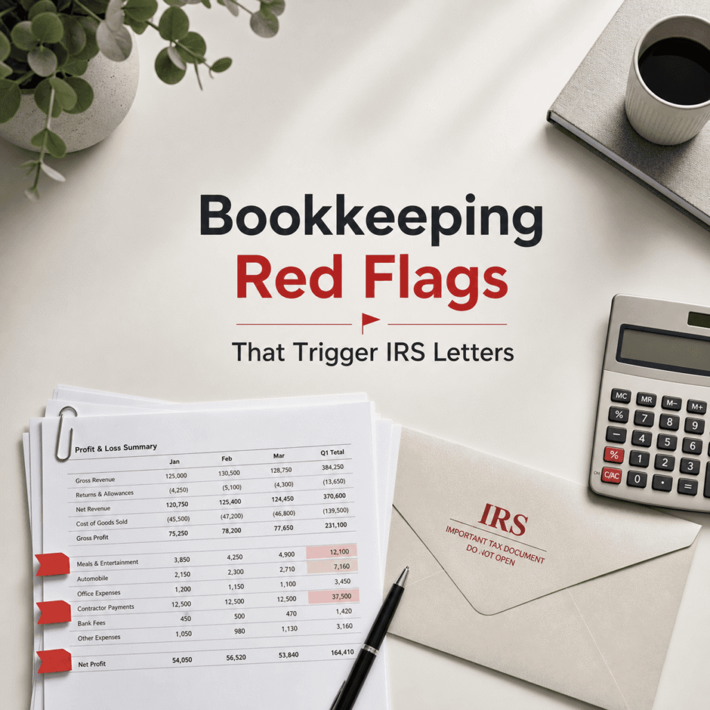 12 Bookkeeping Red Flags That Trigger IRS Letters