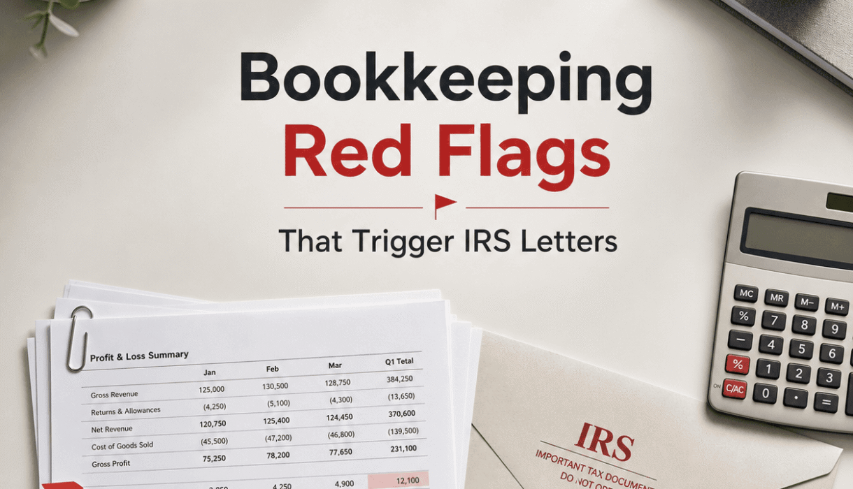 12 Bookkeeping Red Flags That Trigger IRS Letters