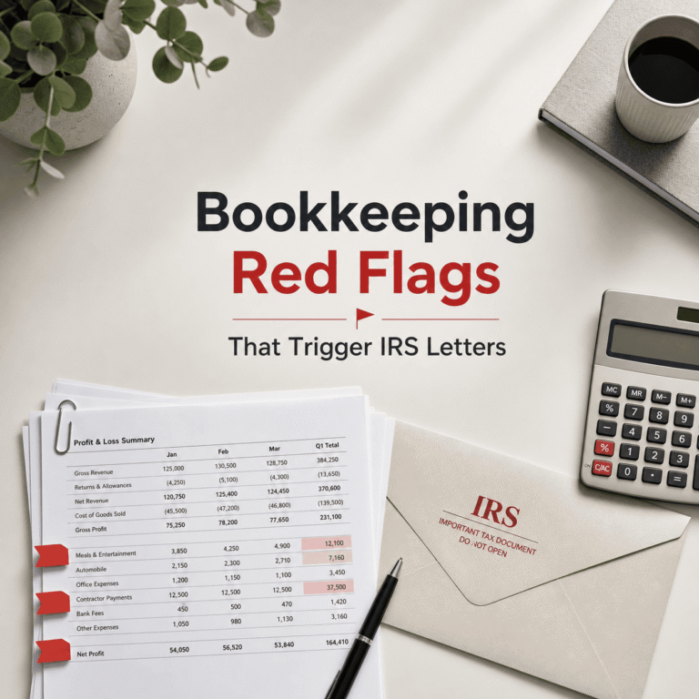 12 Bookkeeping Red Flags That Trigger IRS Letters