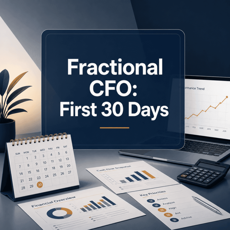 What a Fractional CFO Does in the First 30 Days